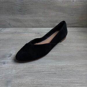 TOMS suede Elegant Women's black suede ballet Flats size 10